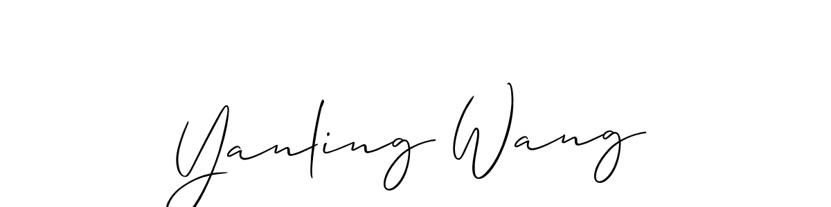 Similarly Allison_Script is the best handwritten signature design. Signature creator online .You can use it as an online autograph creator for name Yanling Wang. Yanling Wang signature style 2 images and pictures png