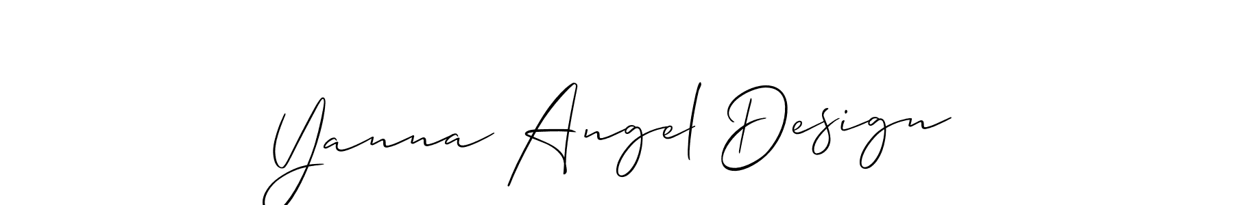 Yanna Angel Design stylish signature style. Best Handwritten Sign (Allison_Script) for my name. Handwritten Signature Collection Ideas for my name Yanna Angel Design. Yanna Angel Design signature style 2 images and pictures png