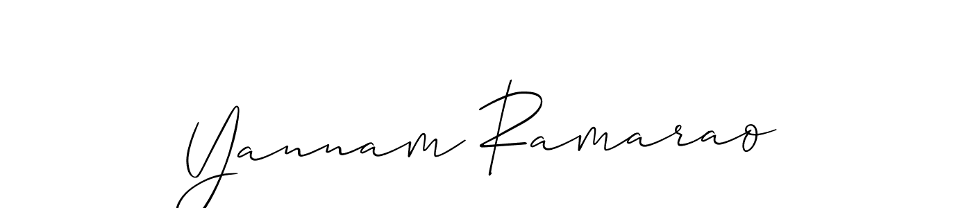 You should practise on your own different ways (Allison_Script) to write your name (Yannam Ramarao) in signature. don't let someone else do it for you. Yannam Ramarao signature style 2 images and pictures png