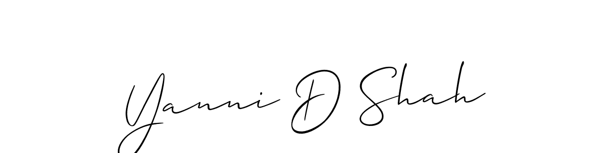 Similarly Allison_Script is the best handwritten signature design. Signature creator online .You can use it as an online autograph creator for name Yanni D Shah. Yanni D Shah signature style 2 images and pictures png
