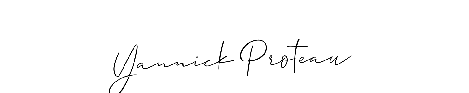 You should practise on your own different ways (Allison_Script) to write your name (Yannick Proteau) in signature. don't let someone else do it for you. Yannick Proteau signature style 2 images and pictures png