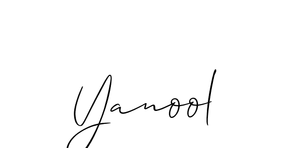 Best and Professional Signature Style for Yanool. Allison_Script Best Signature Style Collection. Yanool signature style 2 images and pictures png