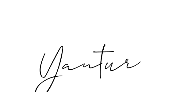 How to make Yantur signature? Allison_Script is a professional autograph style. Create handwritten signature for Yantur name. Yantur signature style 2 images and pictures png