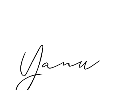 How to make Yanu name signature. Use Allison_Script style for creating short signs online. This is the latest handwritten sign. Yanu signature style 2 images and pictures png