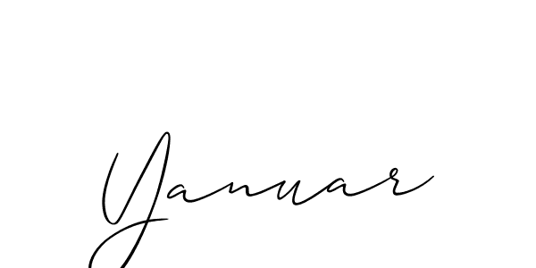 if you are searching for the best signature style for your name Yanuar. so please give up your signature search. here we have designed multiple signature styles  using Allison_Script. Yanuar signature style 2 images and pictures png