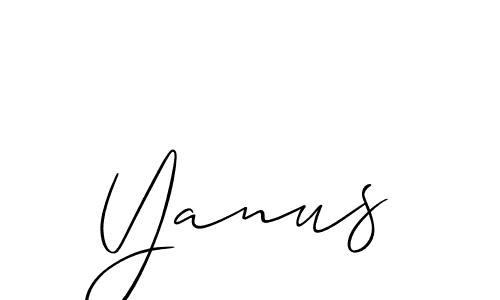 How to Draw Yanus signature style? Allison_Script is a latest design signature styles for name Yanus. Yanus signature style 2 images and pictures png