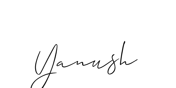 Make a short Yanush signature style. Manage your documents anywhere anytime using Allison_Script. Create and add eSignatures, submit forms, share and send files easily. Yanush signature style 2 images and pictures png