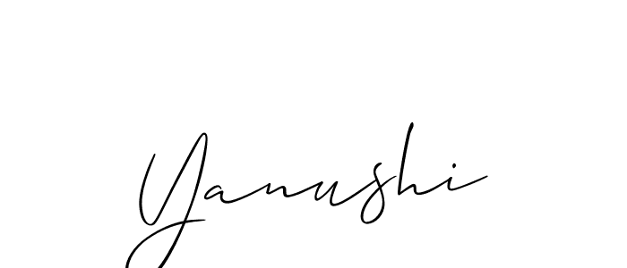 You should practise on your own different ways (Allison_Script) to write your name (Yanushi) in signature. don't let someone else do it for you. Yanushi signature style 2 images and pictures png