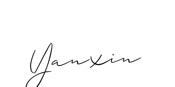Create a beautiful signature design for name Yanxin. With this signature (Allison_Script) fonts, you can make a handwritten signature for free. Yanxin signature style 2 images and pictures png