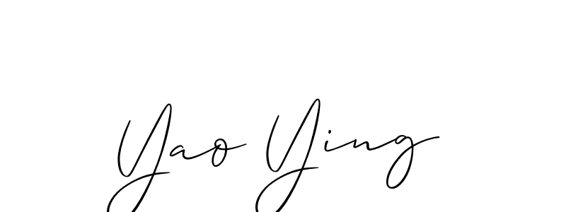 Similarly Allison_Script is the best handwritten signature design. Signature creator online .You can use it as an online autograph creator for name Yao Ying. Yao Ying signature style 2 images and pictures png