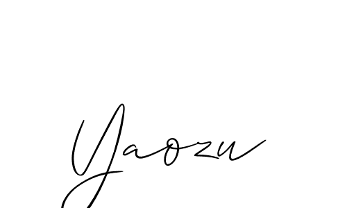 You should practise on your own different ways (Allison_Script) to write your name (Yaozu) in signature. don't let someone else do it for you. Yaozu signature style 2 images and pictures png