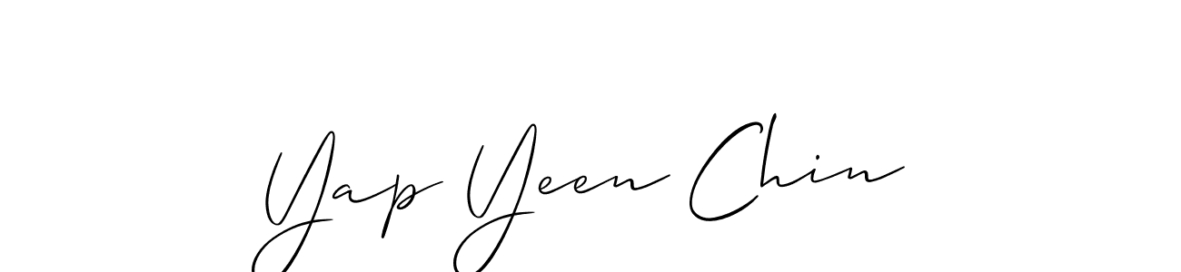 Also we have Yap Yeen Chin name is the best signature style. Create professional handwritten signature collection using Allison_Script autograph style. Yap Yeen Chin signature style 2 images and pictures png