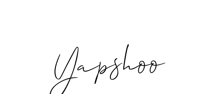 Once you've used our free online signature maker to create your best signature Allison_Script style, it's time to enjoy all of the benefits that Yapshoo name signing documents. Yapshoo signature style 2 images and pictures png