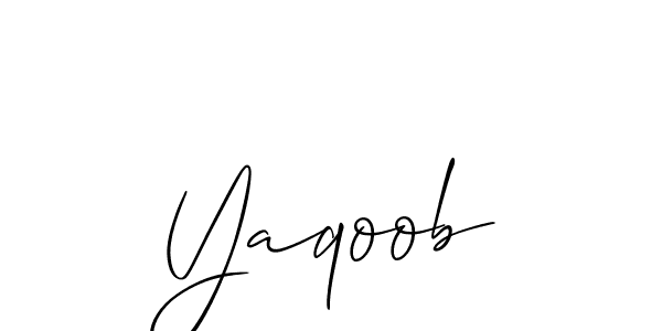 Allison_Script is a professional signature style that is perfect for those who want to add a touch of class to their signature. It is also a great choice for those who want to make their signature more unique. Get Yaqoob name to fancy signature for free. Yaqoob signature style 2 images and pictures png