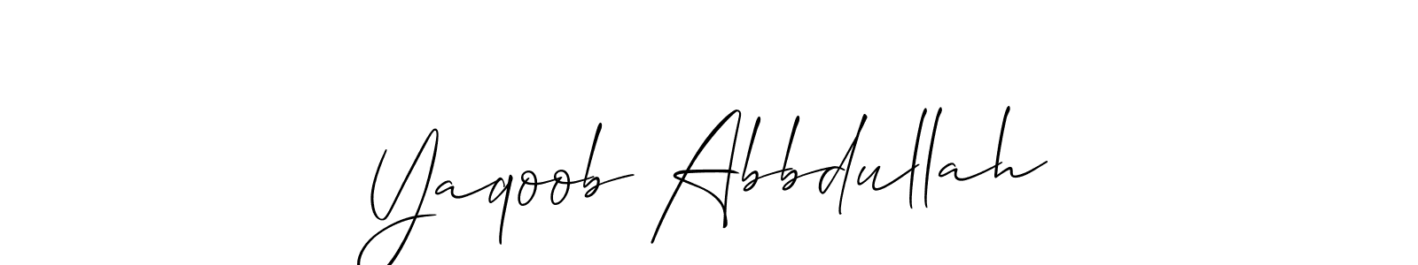 This is the best signature style for the Yaqoob Abbdullah name. Also you like these signature font (Allison_Script). Mix name signature. Yaqoob Abbdullah signature style 2 images and pictures png