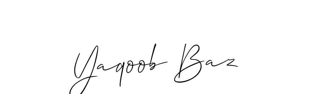 Check out images of Autograph of Yaqoob Baz name. Actor Yaqoob Baz Signature Style. Allison_Script is a professional sign style online. Yaqoob Baz signature style 2 images and pictures png