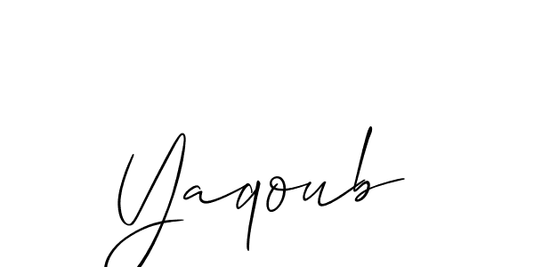 Allison_Script is a professional signature style that is perfect for those who want to add a touch of class to their signature. It is also a great choice for those who want to make their signature more unique. Get Yaqoub name to fancy signature for free. Yaqoub signature style 2 images and pictures png