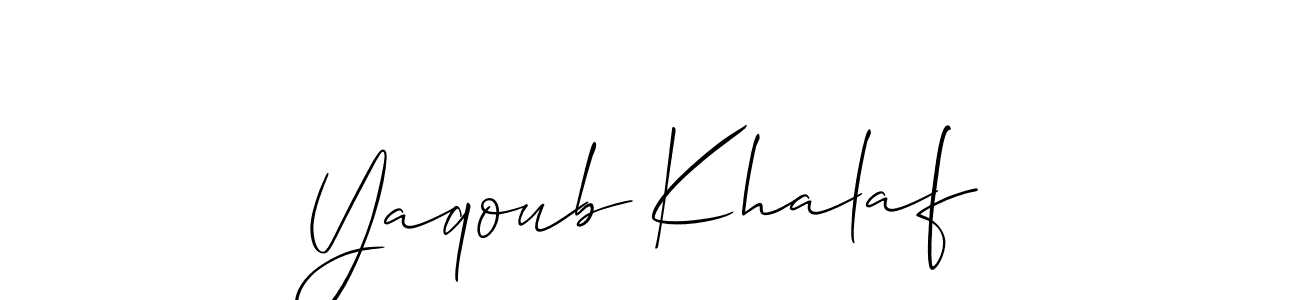 Make a beautiful signature design for name Yaqoub Khalaf. Use this online signature maker to create a handwritten signature for free. Yaqoub Khalaf signature style 2 images and pictures png