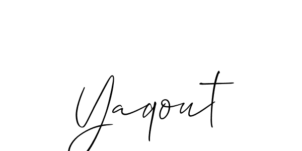 The best way (Allison_Script) to make a short signature is to pick only two or three words in your name. The name Yaqout include a total of six letters. For converting this name. Yaqout signature style 2 images and pictures png