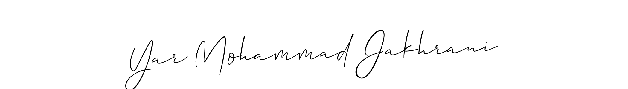 Also You can easily find your signature by using the search form. We will create Yar Mohammad Jakhrani name handwritten signature images for you free of cost using Allison_Script sign style. Yar Mohammad Jakhrani signature style 2 images and pictures png