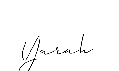 Best and Professional Signature Style for Yarah. Allison_Script Best Signature Style Collection. Yarah signature style 2 images and pictures png