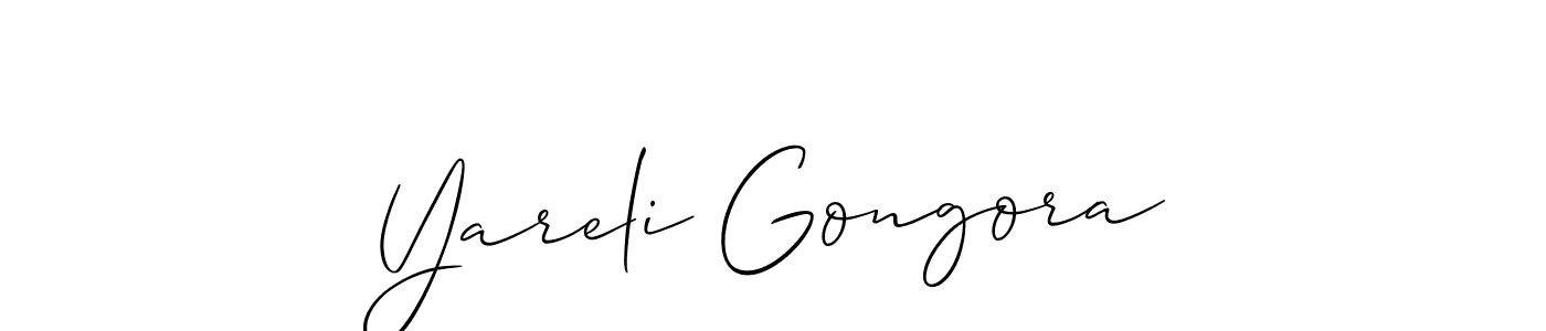 You should practise on your own different ways (Allison_Script) to write your name (Yareli Gongora) in signature. don't let someone else do it for you. Yareli Gongora signature style 2 images and pictures png