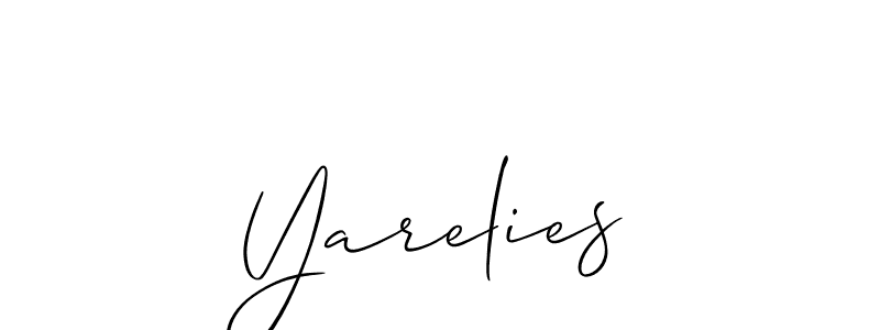 How to Draw Yarelies signature style? Allison_Script is a latest design signature styles for name Yarelies. Yarelies signature style 2 images and pictures png