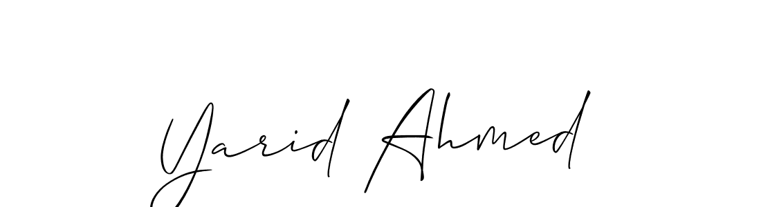 Make a beautiful signature design for name Yarid Ahmed. Use this online signature maker to create a handwritten signature for free. Yarid Ahmed signature style 2 images and pictures png