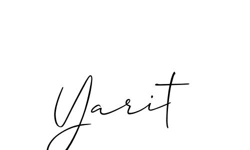 Make a beautiful signature design for name Yarit. Use this online signature maker to create a handwritten signature for free. Yarit signature style 2 images and pictures png