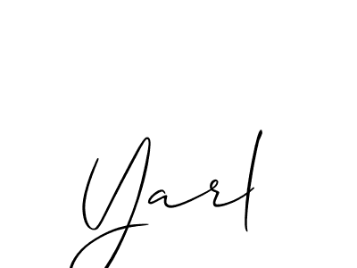 Best and Professional Signature Style for Yarl. Allison_Script Best Signature Style Collection. Yarl signature style 2 images and pictures png