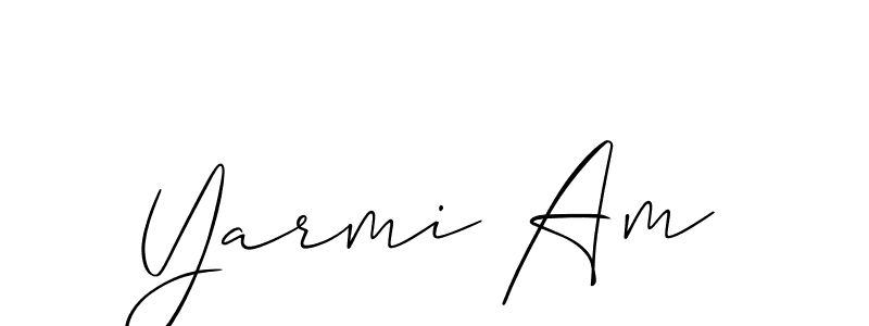 Yarmi Am stylish signature style. Best Handwritten Sign (Allison_Script) for my name. Handwritten Signature Collection Ideas for my name Yarmi Am. Yarmi Am signature style 2 images and pictures png