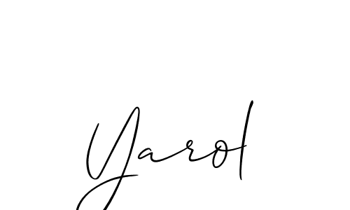 Best and Professional Signature Style for Yarol. Allison_Script Best Signature Style Collection. Yarol signature style 2 images and pictures png