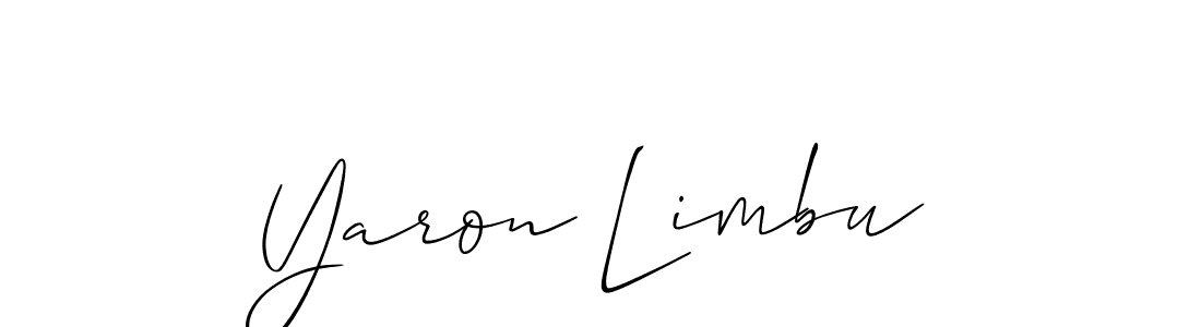 Also we have Yaron Limbu name is the best signature style. Create professional handwritten signature collection using Allison_Script autograph style. Yaron Limbu signature style 2 images and pictures png