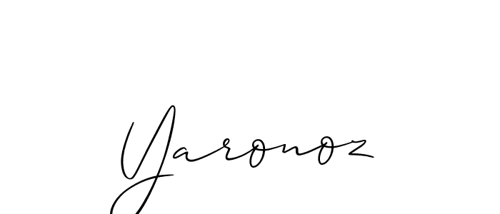 You should practise on your own different ways (Allison_Script) to write your name (Yaronoz) in signature. don't let someone else do it for you. Yaronoz signature style 2 images and pictures png
