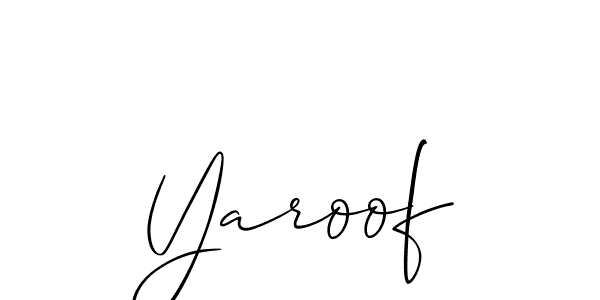How to make Yaroof signature? Allison_Script is a professional autograph style. Create handwritten signature for Yaroof name. Yaroof signature style 2 images and pictures png