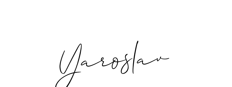 How to make Yaroslav name signature. Use Allison_Script style for creating short signs online. This is the latest handwritten sign. Yaroslav signature style 2 images and pictures png