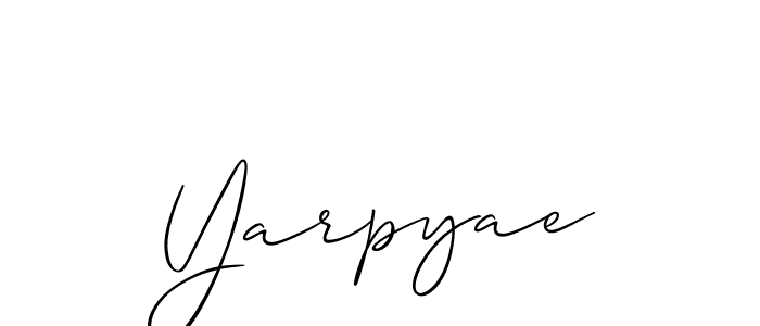 Make a short Yarpyae signature style. Manage your documents anywhere anytime using Allison_Script. Create and add eSignatures, submit forms, share and send files easily. Yarpyae signature style 2 images and pictures png