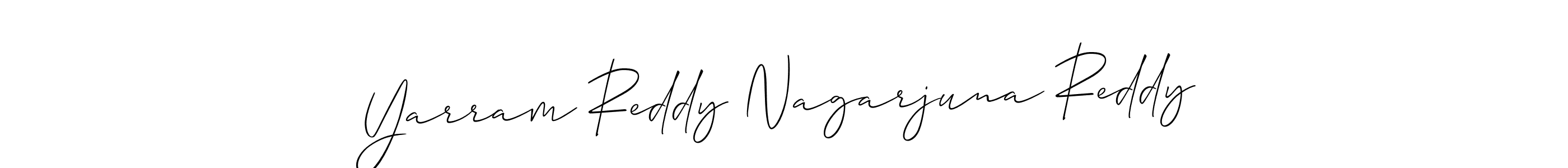 Design your own signature with our free online signature maker. With this signature software, you can create a handwritten (Allison_Script) signature for name Yarram Reddy Nagarjuna Reddy. Yarram Reddy Nagarjuna Reddy signature style 2 images and pictures png