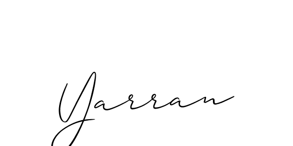 Also we have Yarran name is the best signature style. Create professional handwritten signature collection using Allison_Script autograph style. Yarran signature style 2 images and pictures png