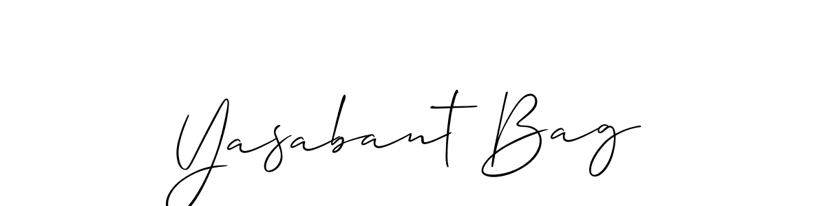 Also we have Yasabant Bag name is the best signature style. Create professional handwritten signature collection using Allison_Script autograph style. Yasabant Bag signature style 2 images and pictures png