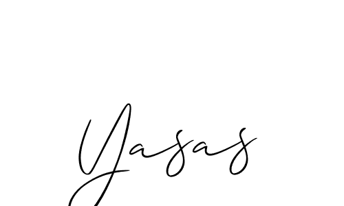 Use a signature maker to create a handwritten signature online. With this signature software, you can design (Allison_Script) your own signature for name Yasas. Yasas signature style 2 images and pictures png