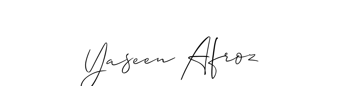 if you are searching for the best signature style for your name Yaseen Afroz. so please give up your signature search. here we have designed multiple signature styles  using Allison_Script. Yaseen Afroz signature style 2 images and pictures png