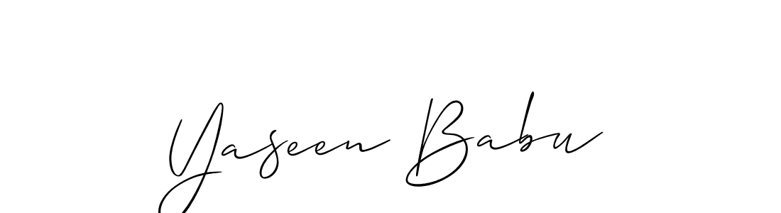 Similarly Allison_Script is the best handwritten signature design. Signature creator online .You can use it as an online autograph creator for name Yaseen Babu. Yaseen Babu signature style 2 images and pictures png