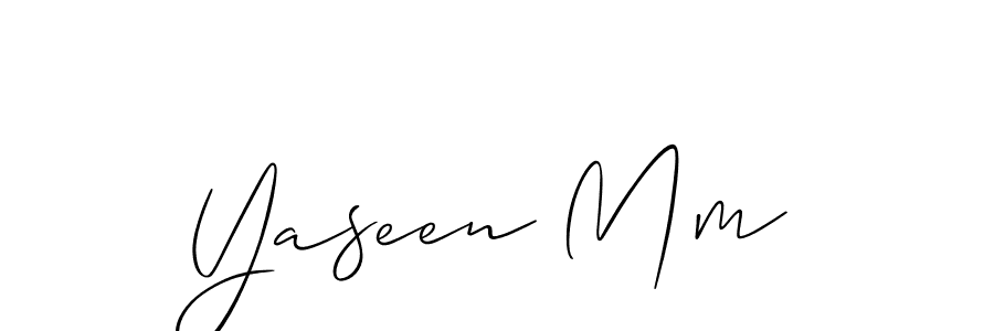 Make a beautiful signature design for name Yaseen Mm. Use this online signature maker to create a handwritten signature for free. Yaseen Mm signature style 2 images and pictures png