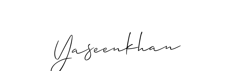 Similarly Allison_Script is the best handwritten signature design. Signature creator online .You can use it as an online autograph creator for name Yaseenkhan. Yaseenkhan signature style 2 images and pictures png