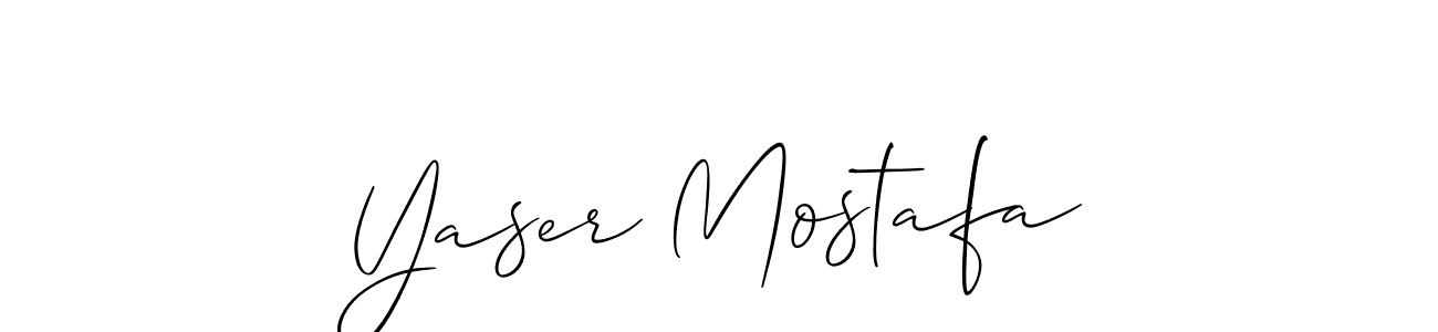 if you are searching for the best signature style for your name Yaser Mostafa. so please give up your signature search. here we have designed multiple signature styles  using Allison_Script. Yaser Mostafa signature style 2 images and pictures png