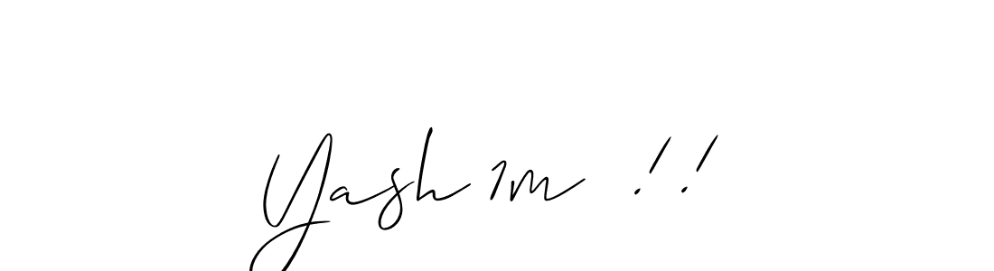 Yash 1m  !! stylish signature style. Best Handwritten Sign (Allison_Script) for my name. Handwritten Signature Collection Ideas for my name Yash 1m  !!. Yash 1m  !! signature style 2 images and pictures png