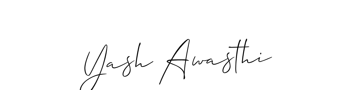 Make a beautiful signature design for name Yash Awasthi. Use this online signature maker to create a handwritten signature for free. Yash Awasthi signature style 2 images and pictures png