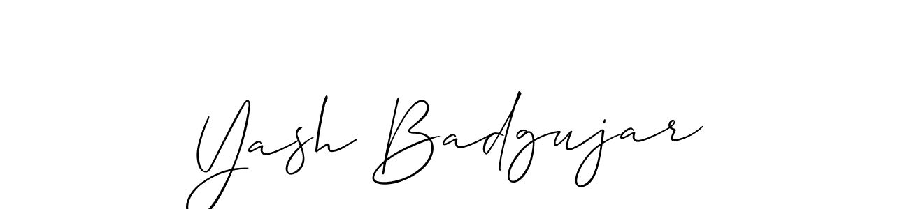 Make a beautiful signature design for name Yash Badgujar. Use this online signature maker to create a handwritten signature for free. Yash Badgujar signature style 2 images and pictures png