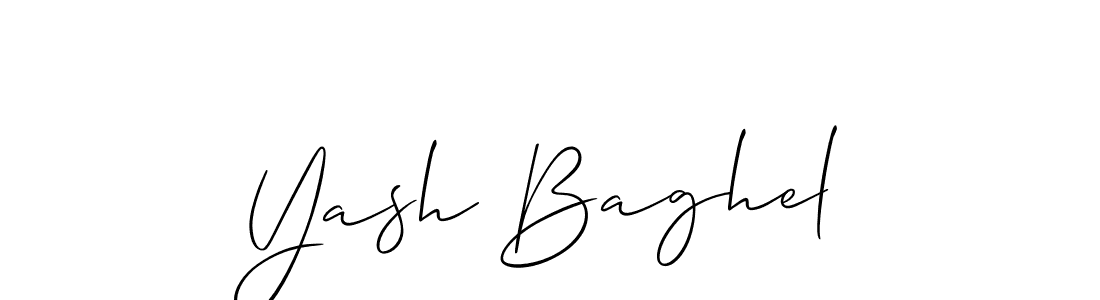 The best way (Allison_Script) to make a short signature is to pick only two or three words in your name. The name Yash Baghel include a total of six letters. For converting this name. Yash Baghel signature style 2 images and pictures png